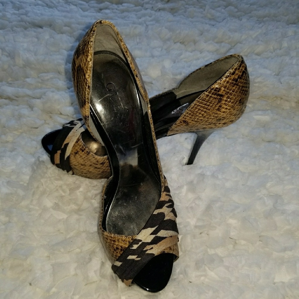 Guess Peep Toe Heels